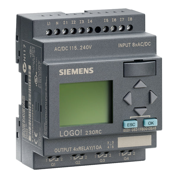 6ED1052-1FB00-0BA6 | Siemens LOGO! 230 RC Logic Module (Spare Parts)